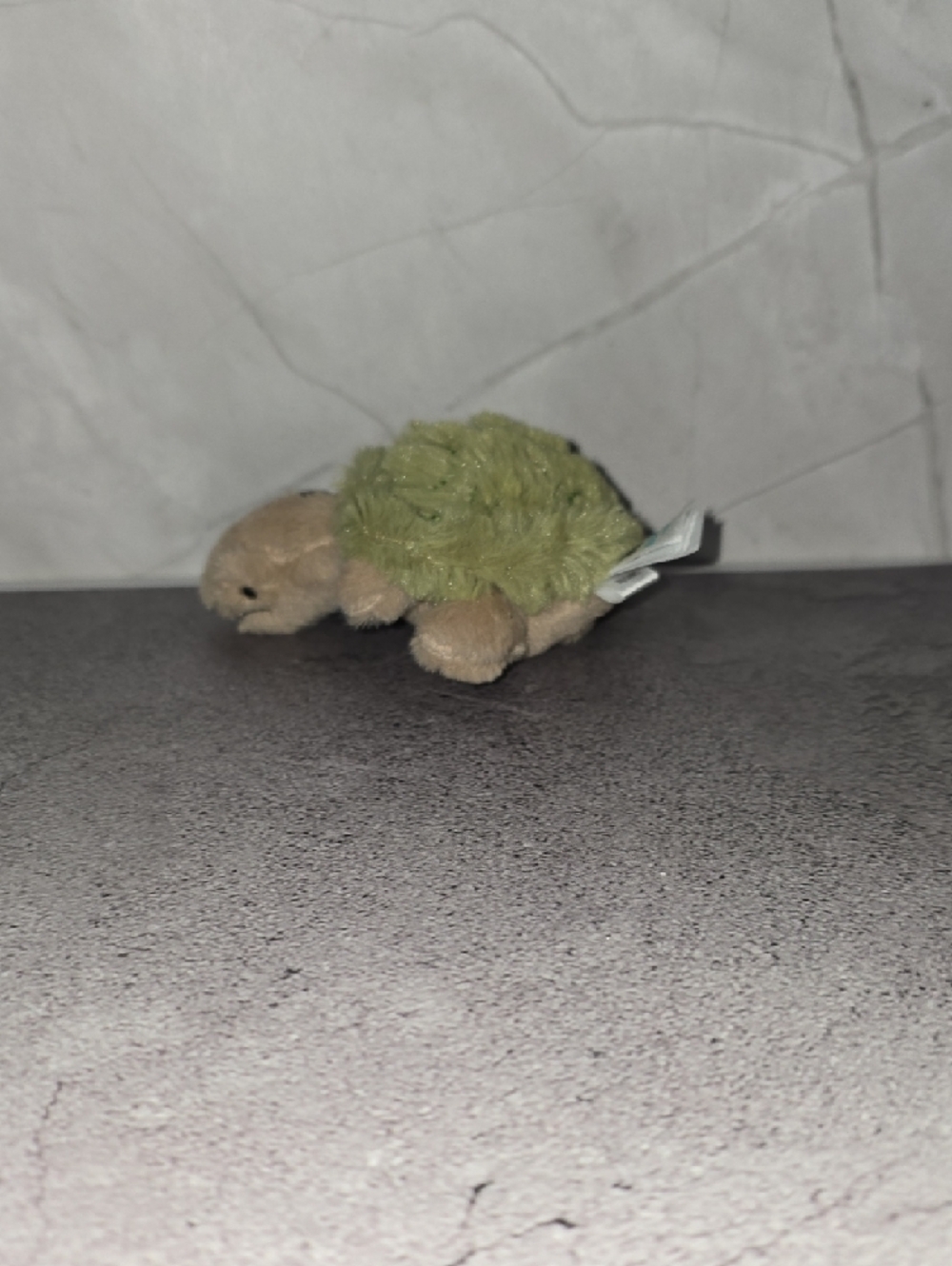 Jellycat Green and Tan Plush Turtle Keychain - Picture 4 of 5